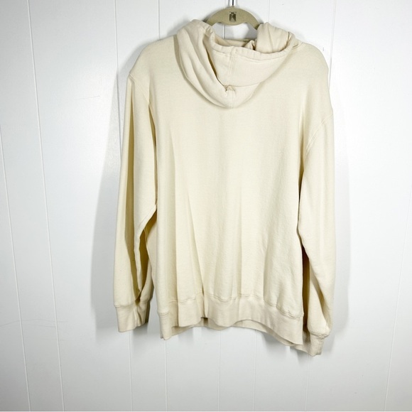 GM Cream Camaro 66 Graphic Long Sleeve Hooded Sweatshirt Large - Picture 2 of 8